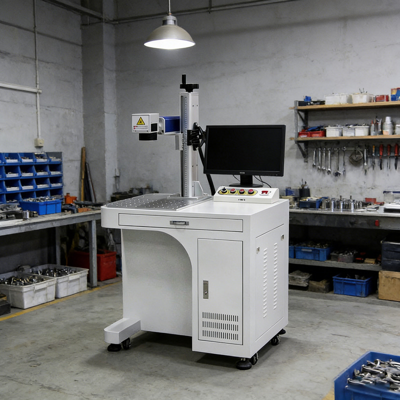 Industrial Laser Engraving Machine For Metal - Fiber Laser Marking Machine 50W CNC