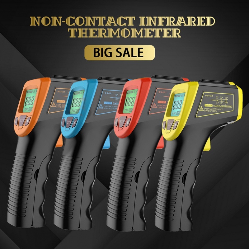 Industrial Laser Temperature Sensor - Industrial Non-Contact Infrared Thermometer Temperature Gun