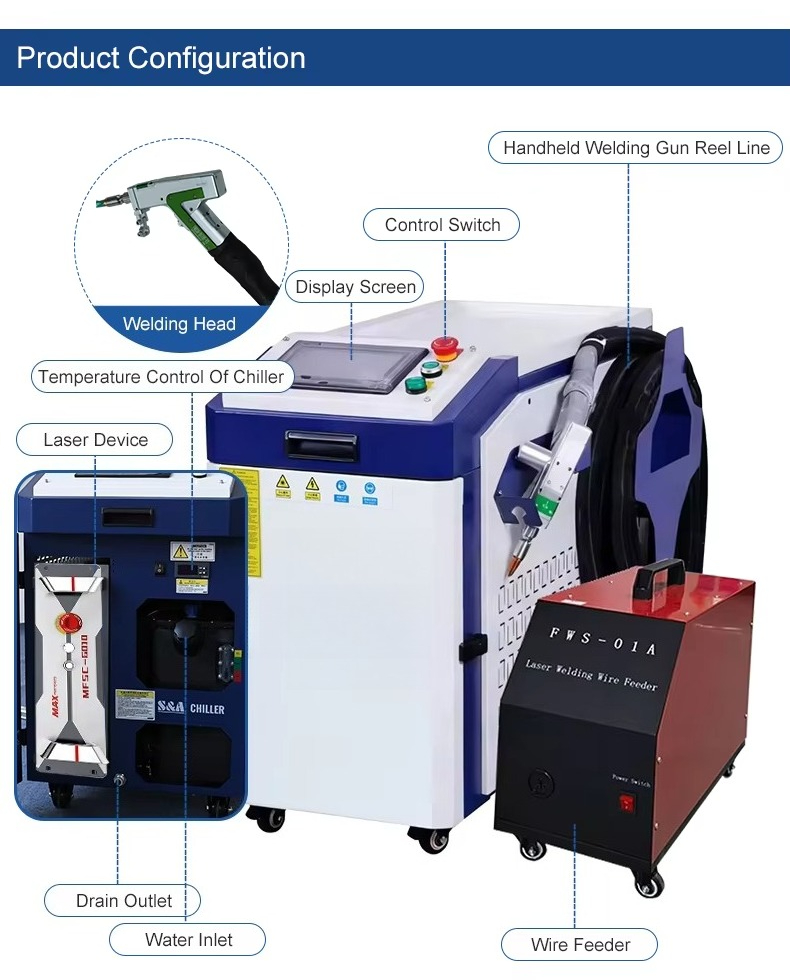 3000W Handheld Laser Welding M - огляд і ціна Industrial Laser Welding Machine Price