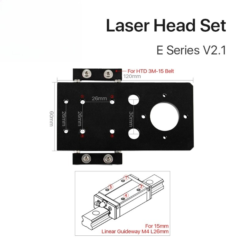 Cloudray E Series CO2 Head Set - огляд і ціна Co2 Laser Mirror