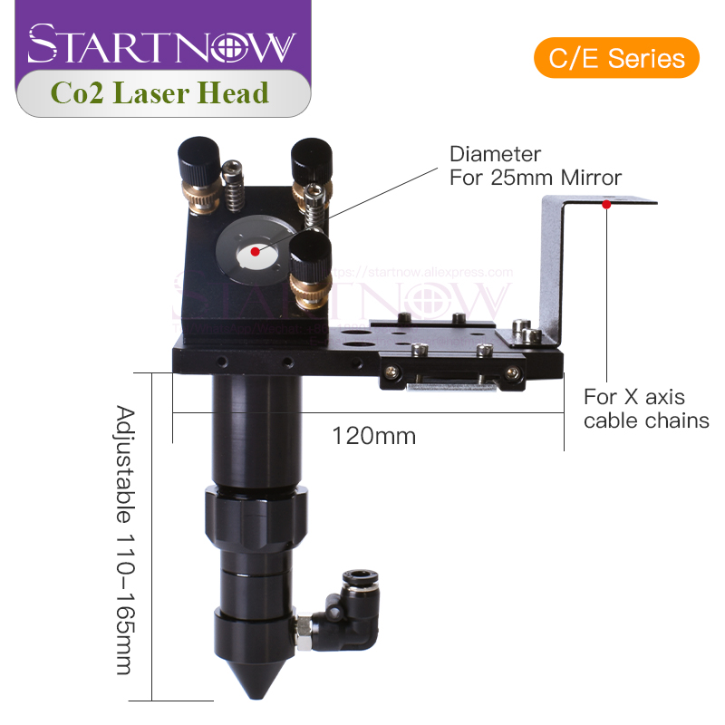 Startnow CO2 Laser Head Set Le - огляд і ціна Co2 Laser Mirror