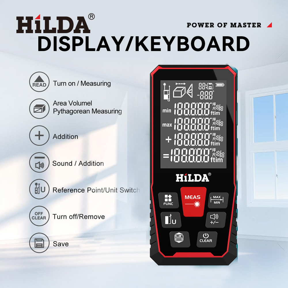 HILDA Laser Distance 50M/100M/ - огляд і ціна Industrial Laser Rangefinder