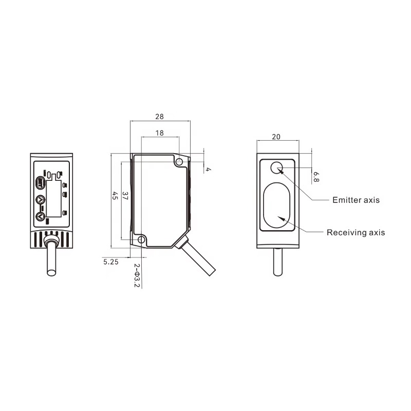 2026 AKUSENSE MLD25 Optical In - огляд і ціна Industrial Laser Displacement Sensor