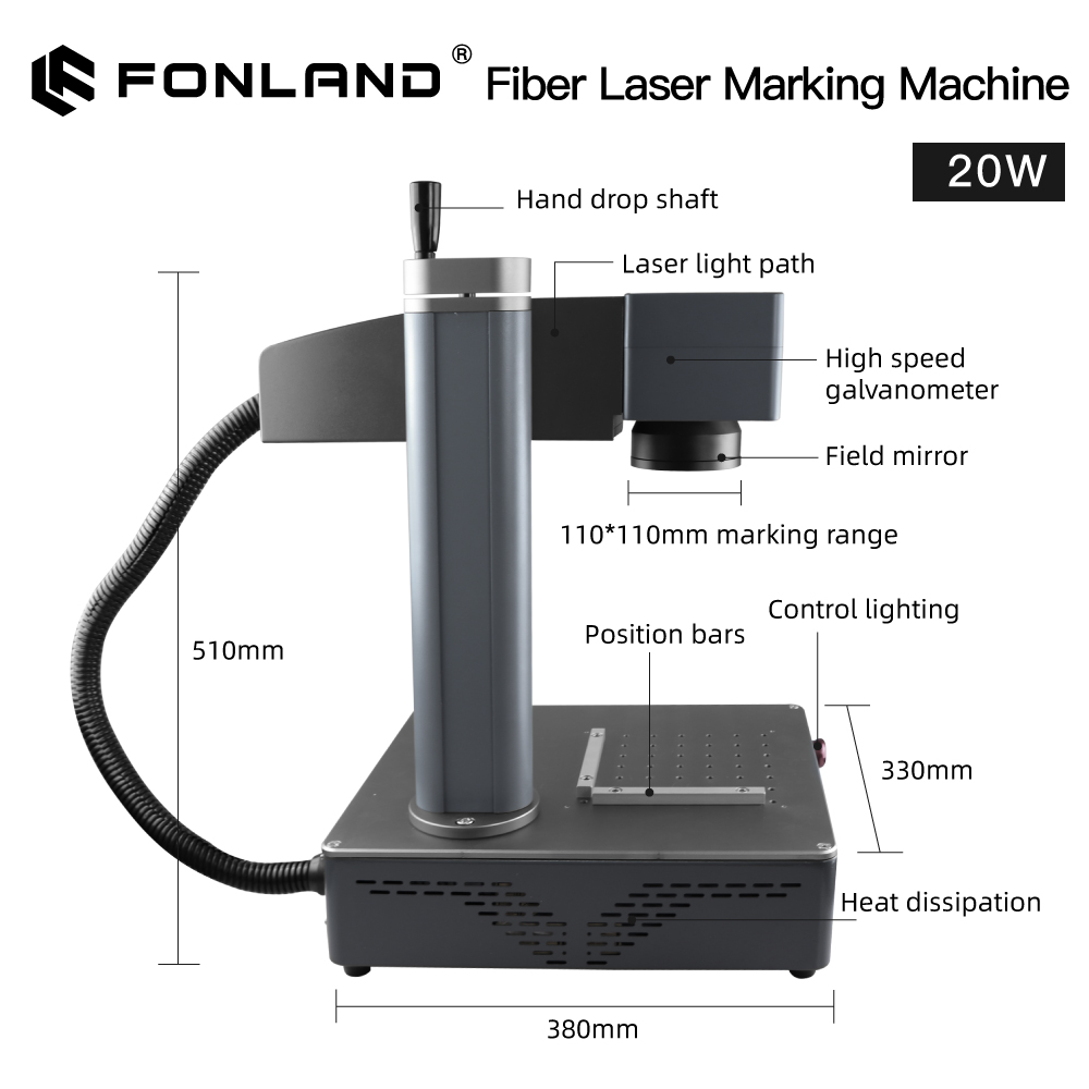 Fonland S4 Metal Fiber Laser M - огляд і ціна Industrial Laser Engraving Machine For Metal