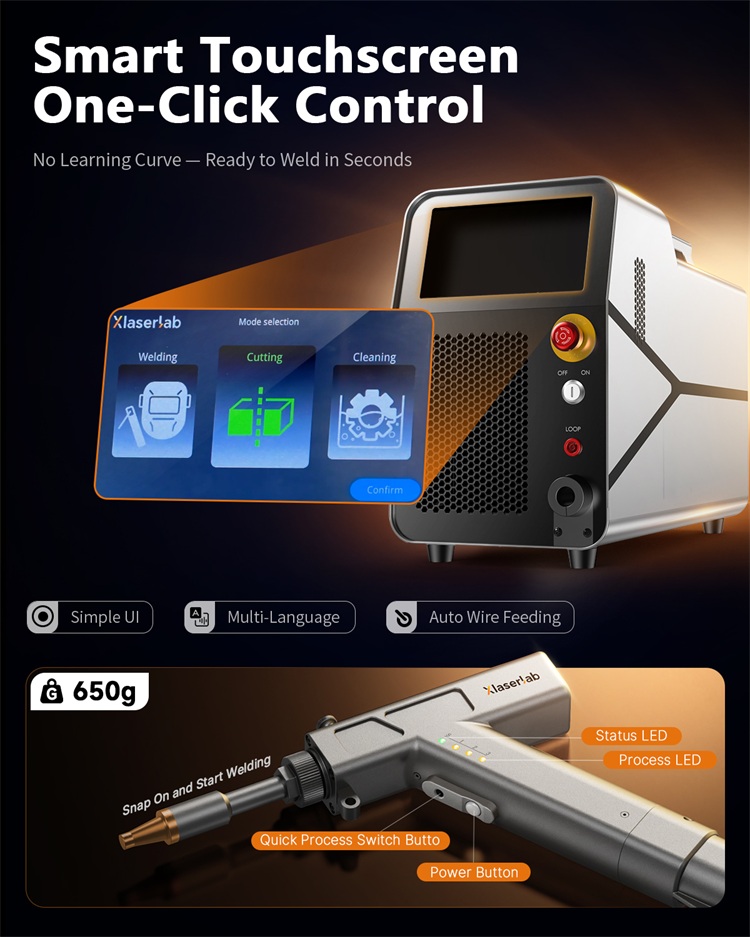 3 in 1 Weld Cut Clean 700W Ind - огляд і ціна Industrial Laser Welder
