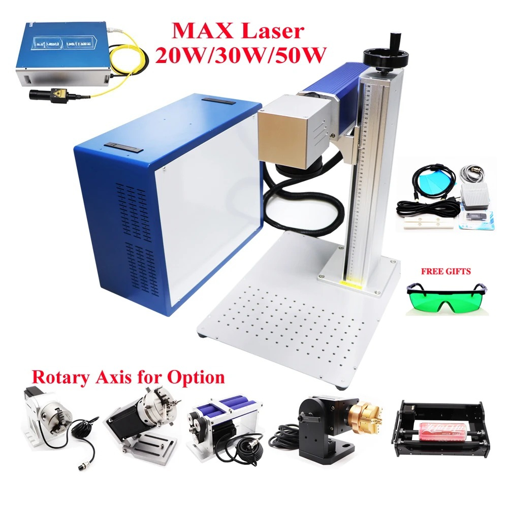 20W 30W 50W MAX Fiber Laser Ma - огляд і ціна Industrial Laser Engraving Machine For Metal