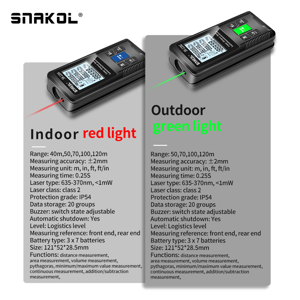 Snakol Laser Distance Meter 40 - огляд і ціна Industrial Laser Rangefinder